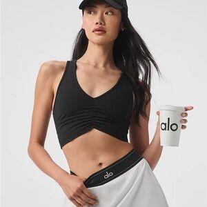 ALO Yoga Wild Thing Bra Size S Black